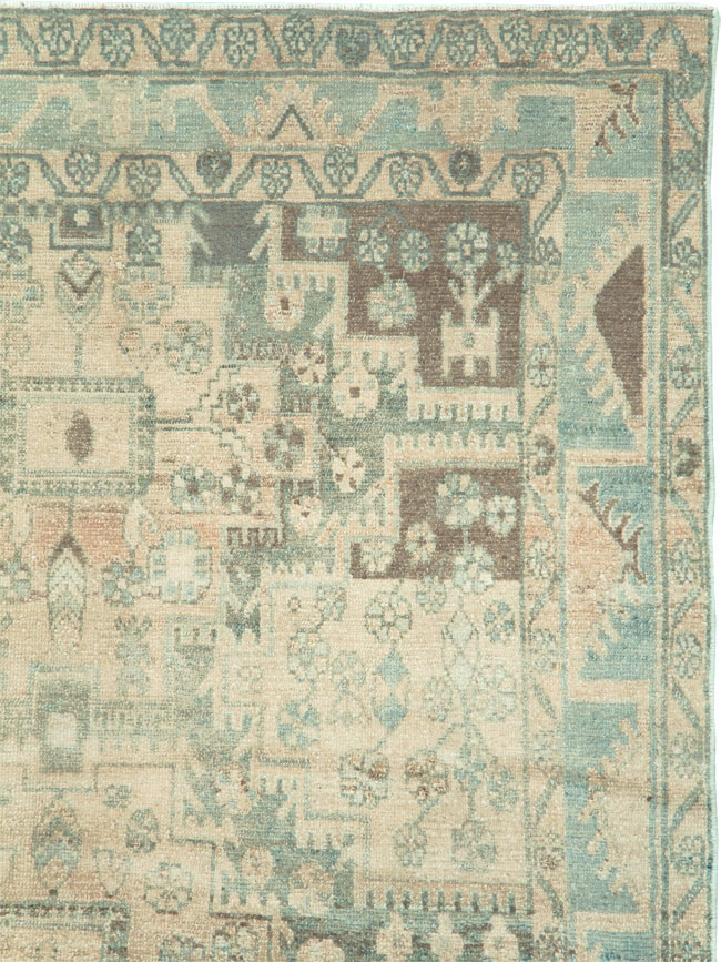 Vintage Persian Malayer Accent Rug, No.29861 - Gsblank