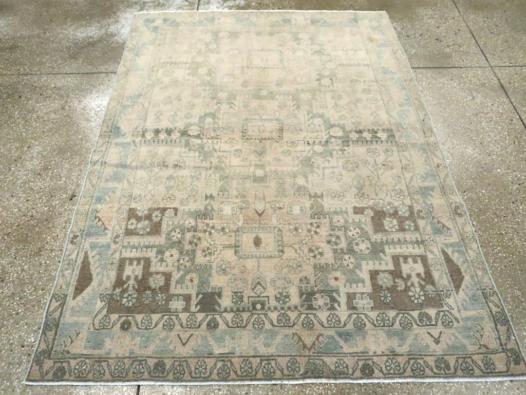 Vintage Persian Malayer Accent Rug, No.29861 - Gsblank