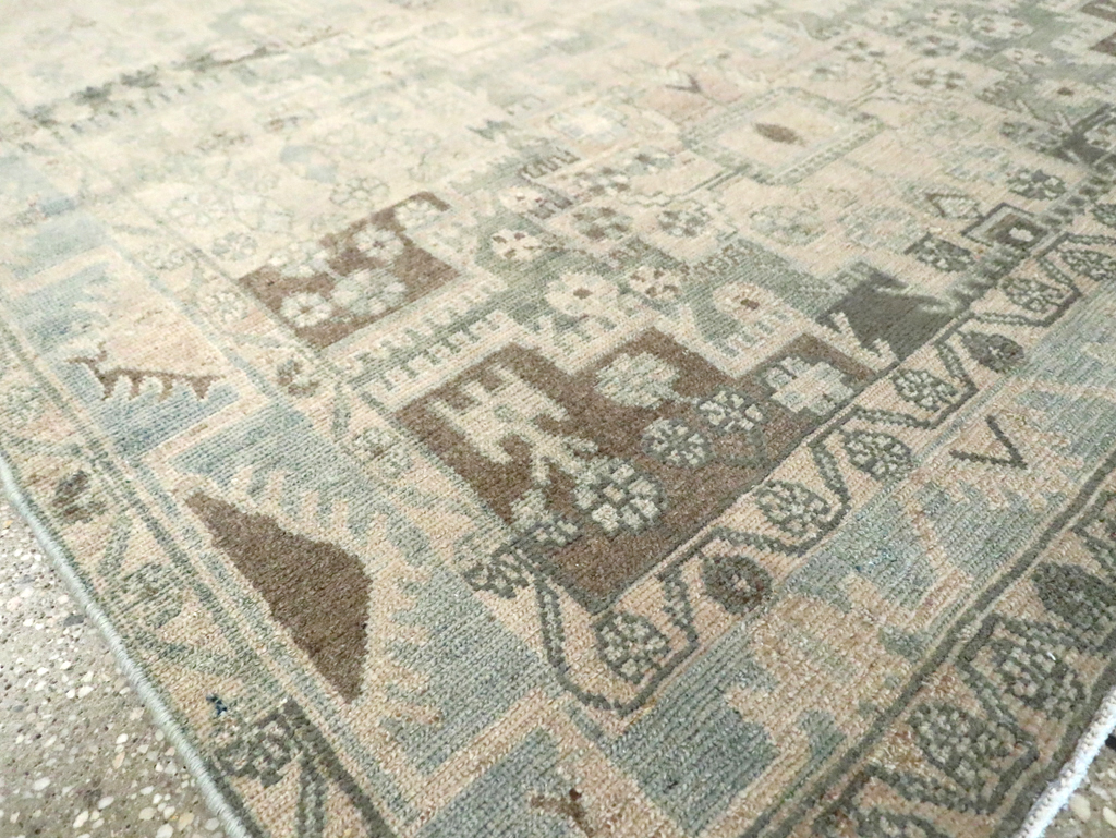 Vintage Persian Malayer Accent Rug, No.29861 - Gsblank