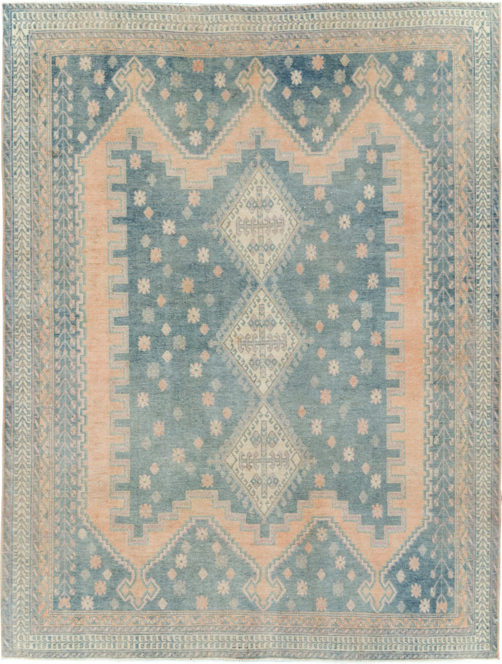 Vintage Persian Afshar Tribal Accent Rug, No.29864 - Gsblank