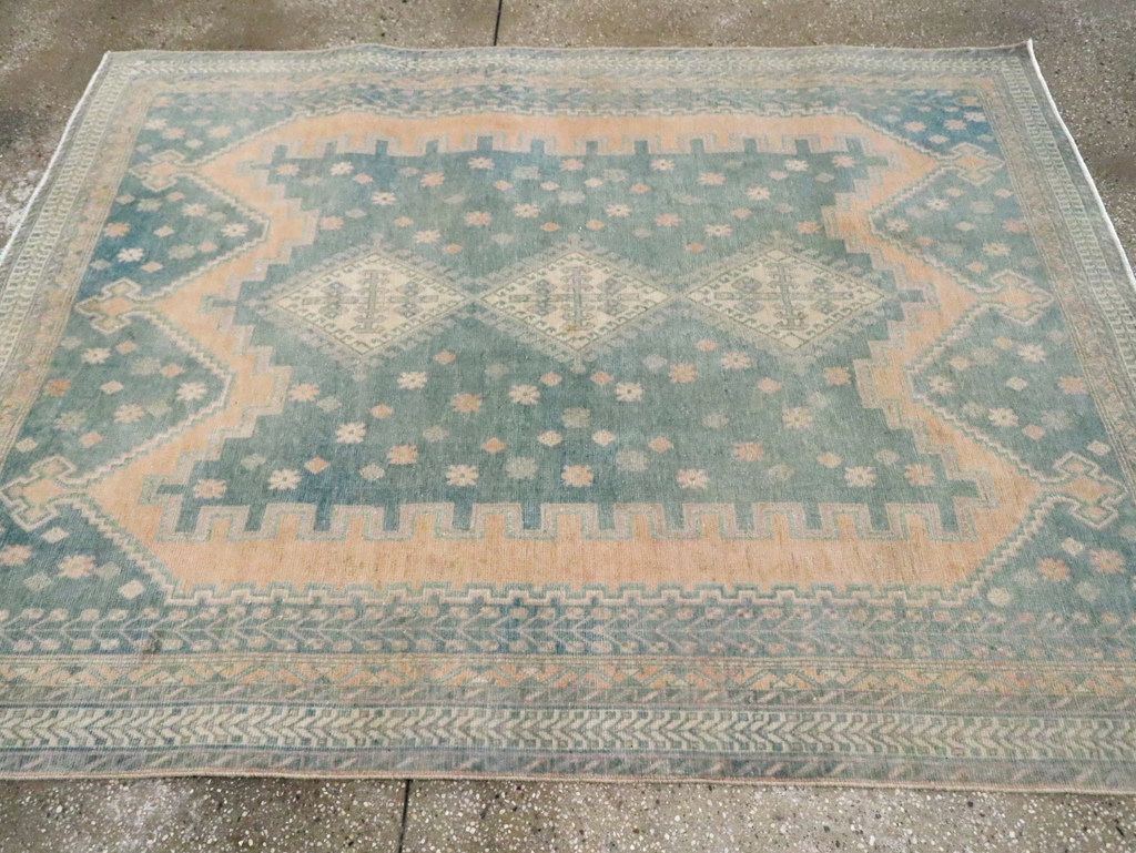 Vintage Persian Afshar Tribal Accent Rug, No.29864 - Gsblank