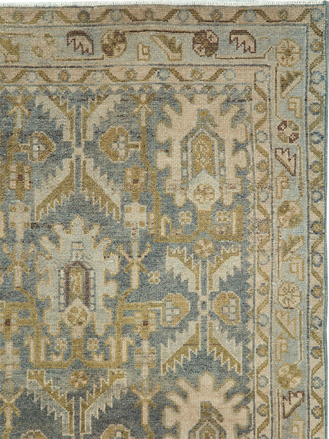 Vintage Persian Malayer Throw Rug, No.29867 - Gsblank