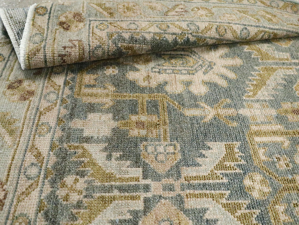 Vintage Persian Malayer Throw Rug, No.29867 - Gsblank