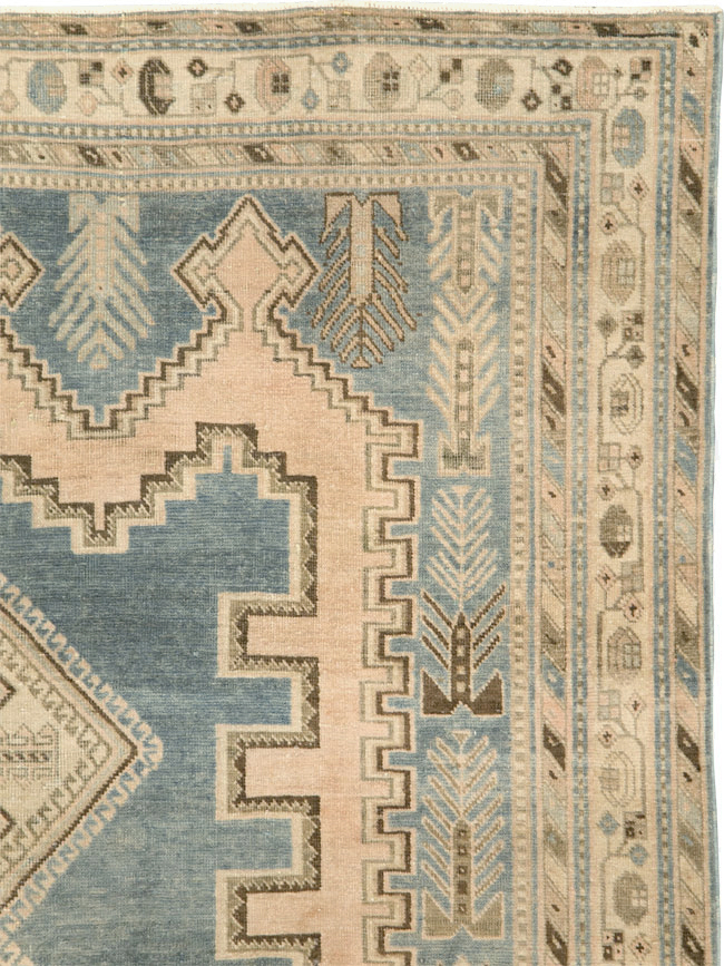 Vintage Persian Afshar Accent Rug, No.29871 - Gsblank