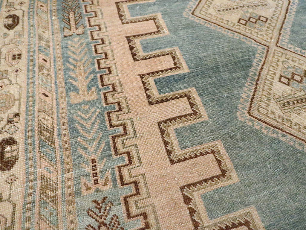 Vintage Persian Afshar Accent Rug, No.29871 - Gsblank