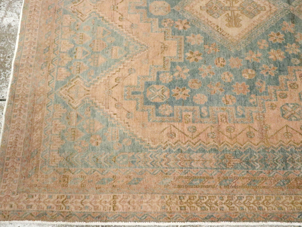Vintage Persian Afshar Accent Rug, No.29875 - Gsblank