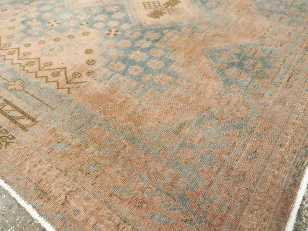 Vintage Persian Afshar Accent Rug, No.29875 - Gsblank