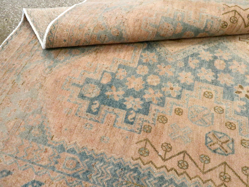 Vintage Persian Afshar Accent Rug, No.29875 - Gsblank