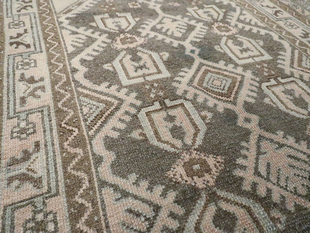 Vintage Persian Malayer Throw Rug, No.29884 - Gsblank