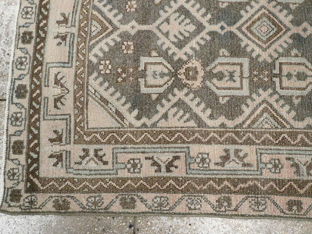 Vintage Persian Malayer Throw Rug, No.29884 - Gsblank