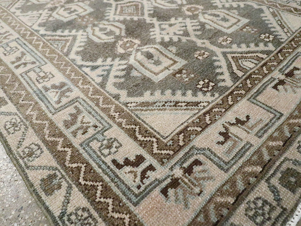 Vintage Persian Malayer Throw Rug, No.29884 - Gsblank