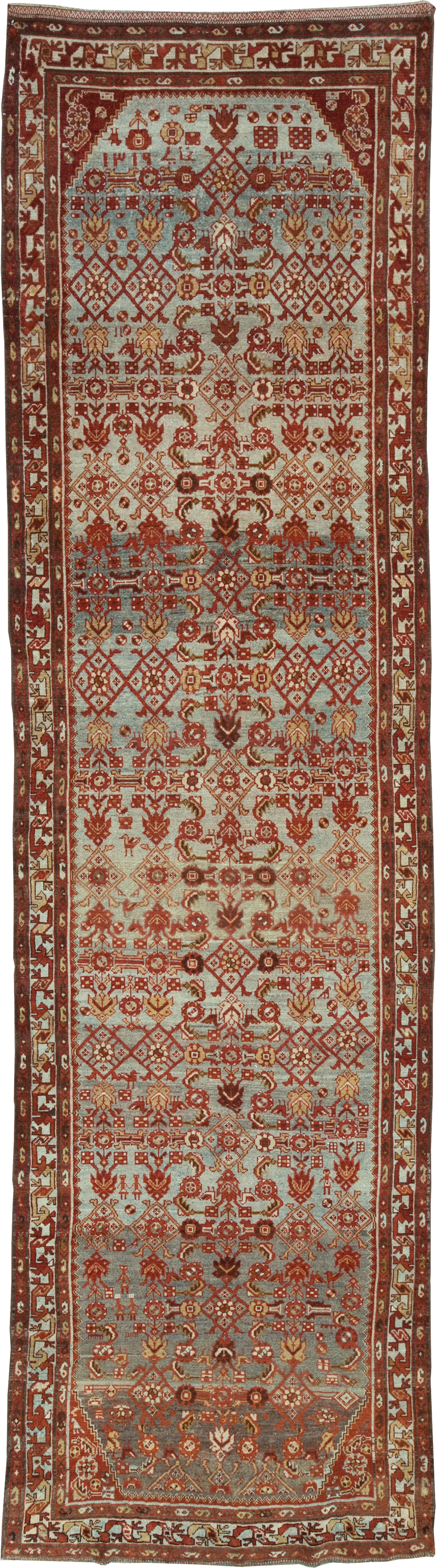 Vintage Persian Malayer Wide Gallery Runner, No.29886 - Gsblank