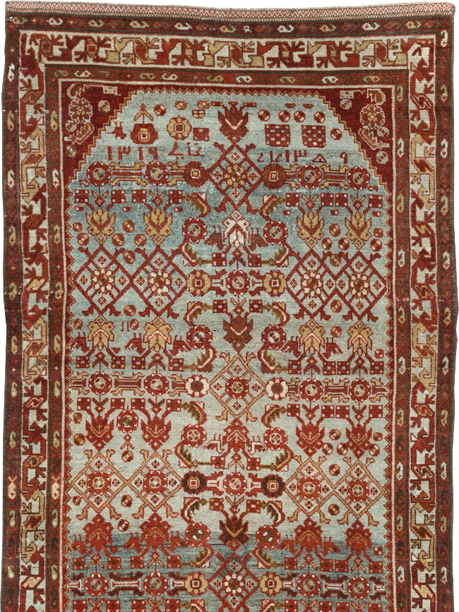Vintage Persian Malayer Wide Gallery Runner, No.29886 - Gsblank