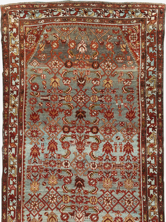 Vintage Persian Malayer Wide Gallery Runner, No.29886 - Gsblank