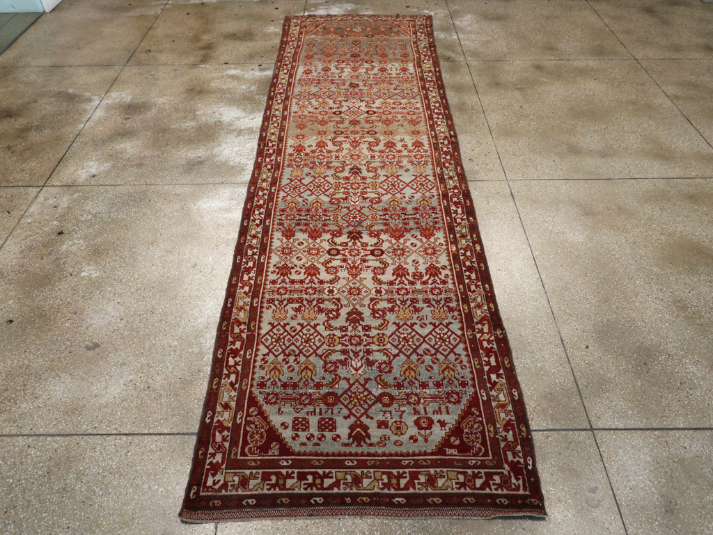 Vintage Persian Malayer Wide Gallery Runner, No.29886 - Gsblank