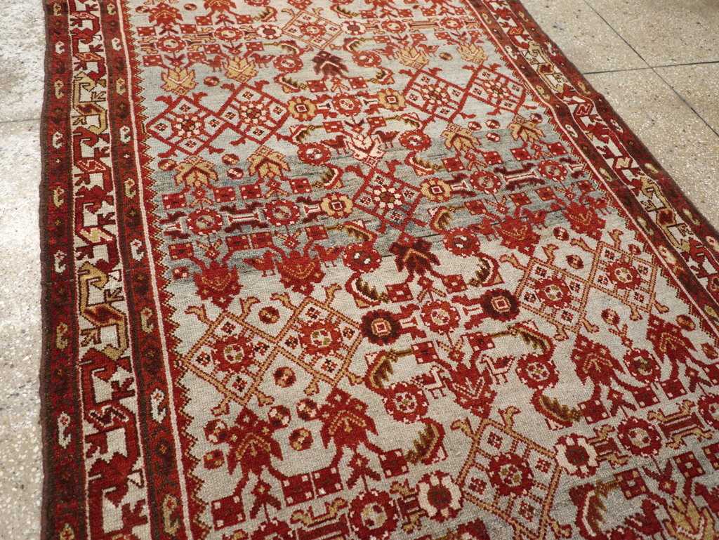 Vintage Persian Malayer Wide Gallery Runner, No.29886 - Gsblank