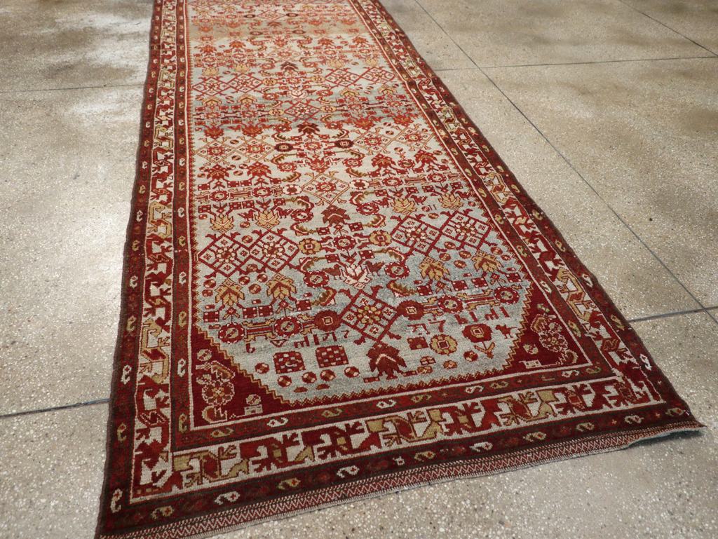 Vintage Persian Malayer Wide Gallery Runner, No.29886 - Gsblank