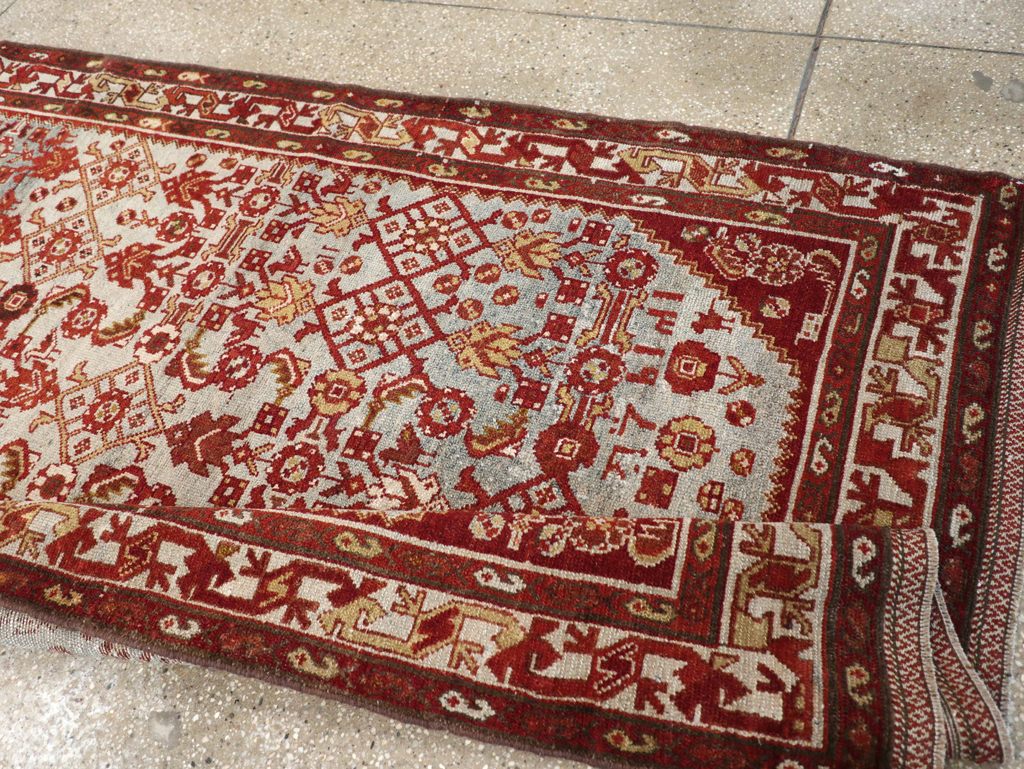 Vintage Persian Malayer Wide Gallery Runner, No.29886 - Gsblank