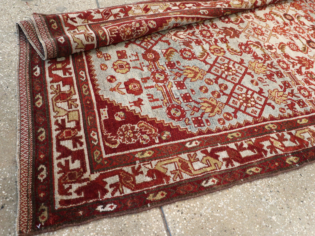 Vintage Persian Malayer Wide Gallery Runner, No.29886 - Gsblank