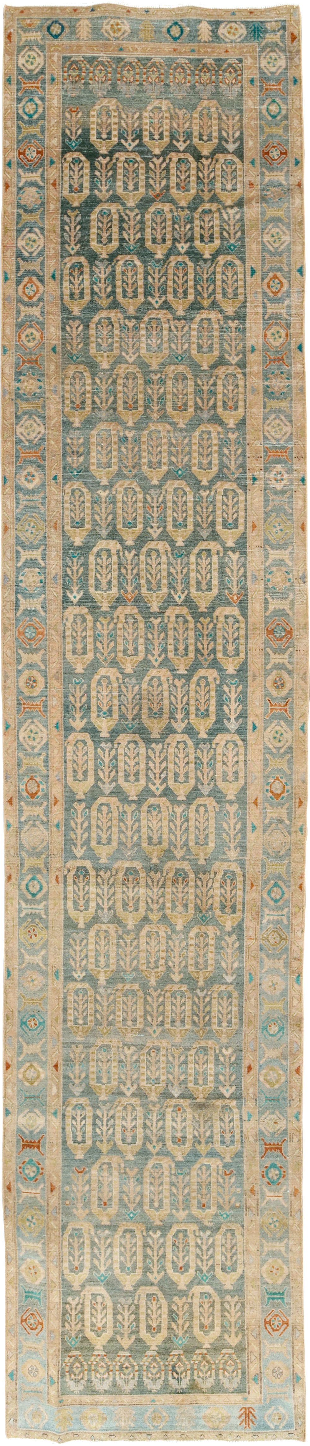 Antique Persian Malayer Long Runner, No.29888 - Gsblank