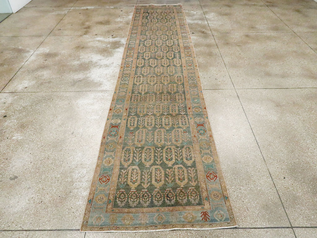 Antique Persian Malayer Long Runner, No.29888 - Gsblank