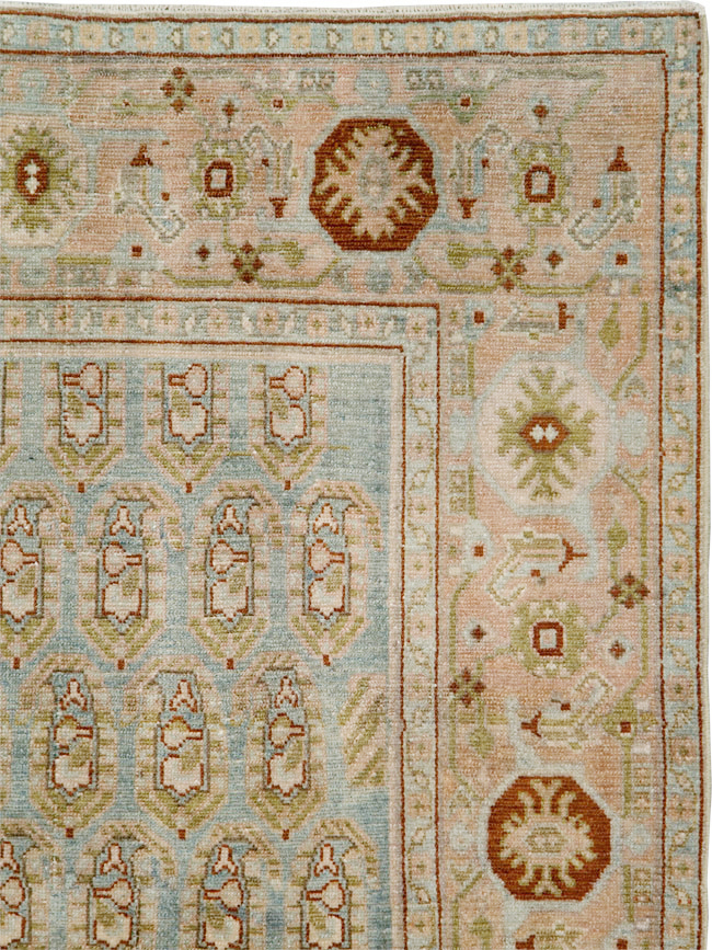 Vintage Persian Malayer Accent Rug, No.29892 - Gsblank