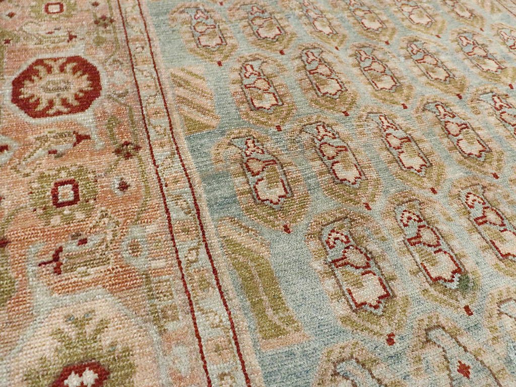 Vintage Persian Malayer Accent Rug, No.29892 - Gsblank