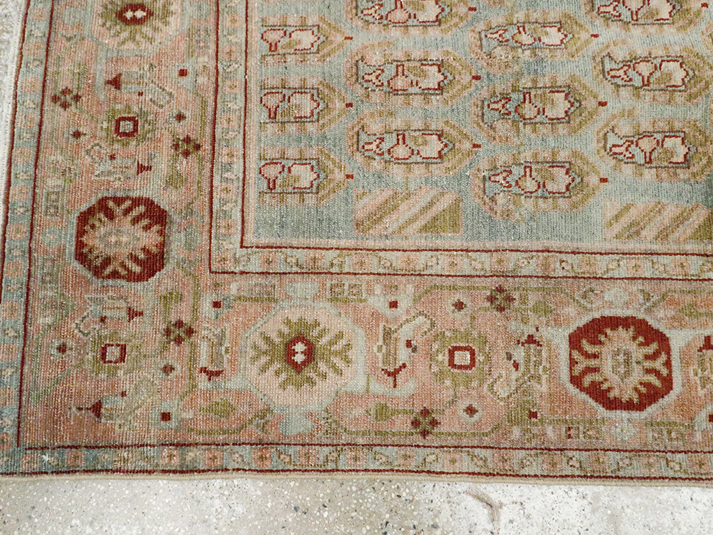 Vintage Persian Malayer Accent Rug, No.29892 - Gsblank