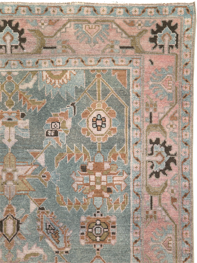 Vintage Persian Malayer Accent Rug, No.29896 - Gsblank