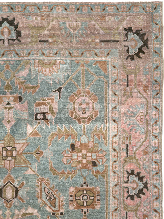 Vintage Persian Malayer Accent Rug, No.29896 - Gsblank