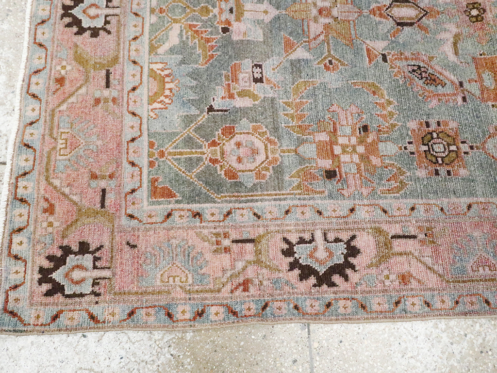 Vintage Persian Malayer Accent Rug, No.29896 - Gsblank