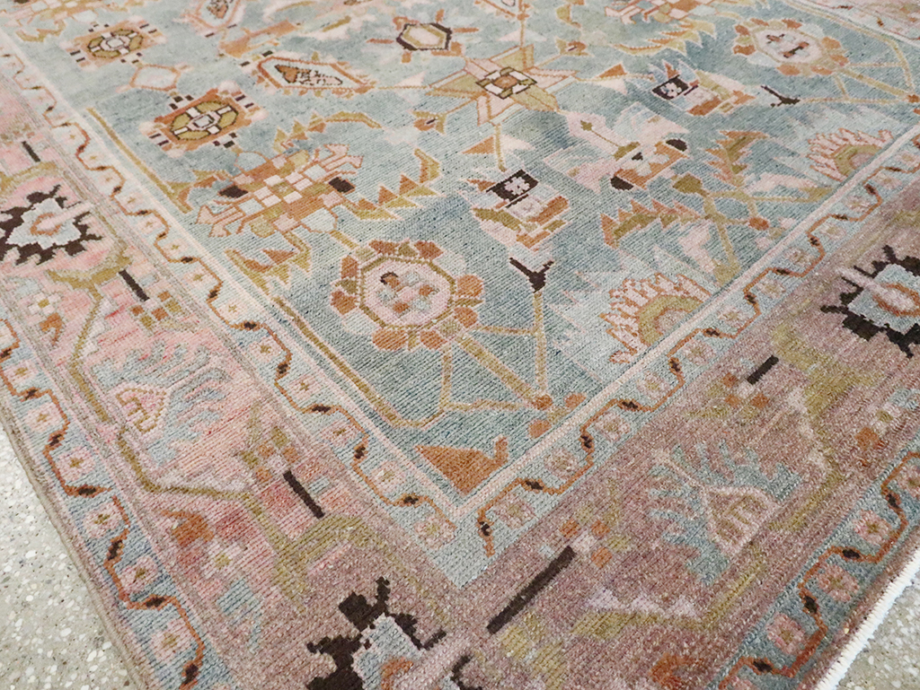 Vintage Persian Malayer Accent Rug, No.29896 - Gsblank