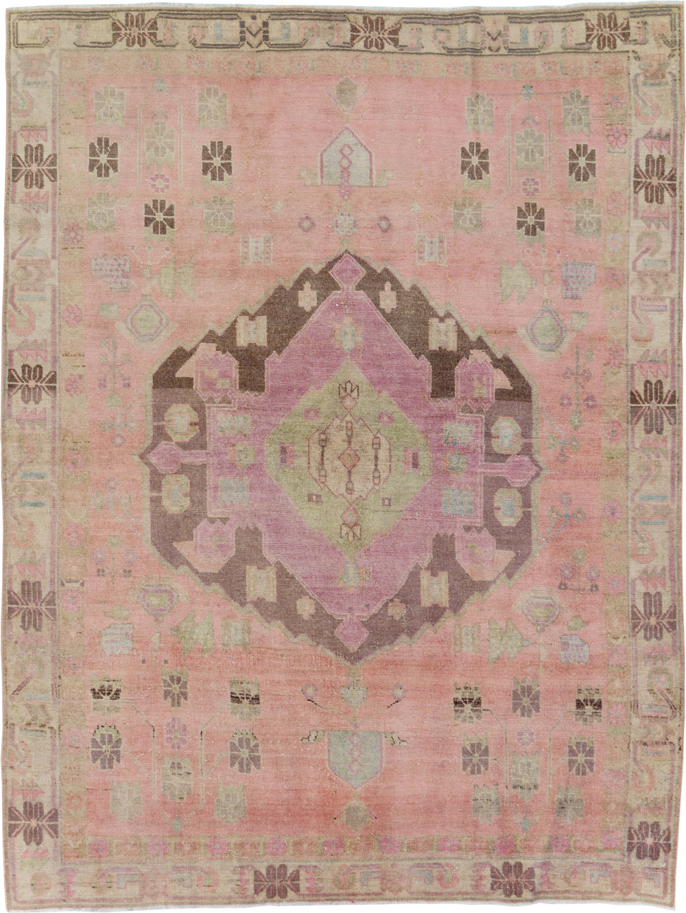 Vintage Persian Afshar Accent Rug, No.29899 - Gsblank