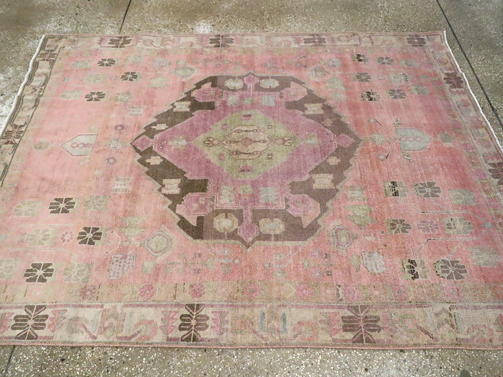 Vintage Persian Afshar Accent Rug, No.29899 - Gsblank
