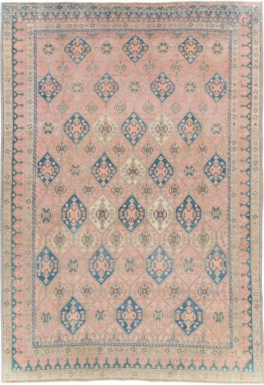 Vintage Persian Afshar Accent Rug, No.29900 - Gsblank