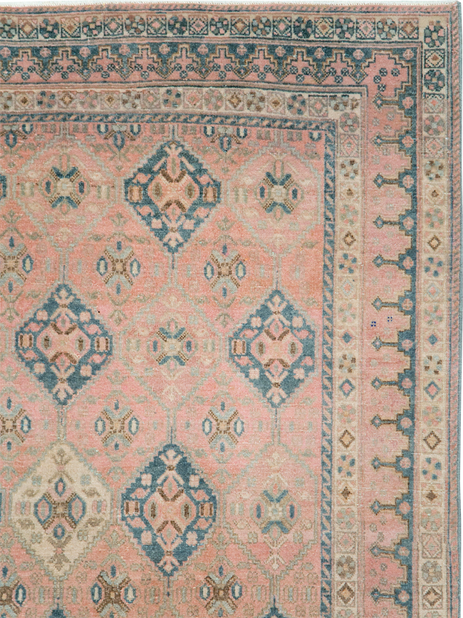 Vintage Persian Afshar Accent Rug, No.29900 - Gsblank