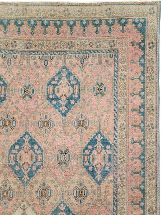 Vintage Persian Afshar Accent Rug, No.29900 - Gsblank