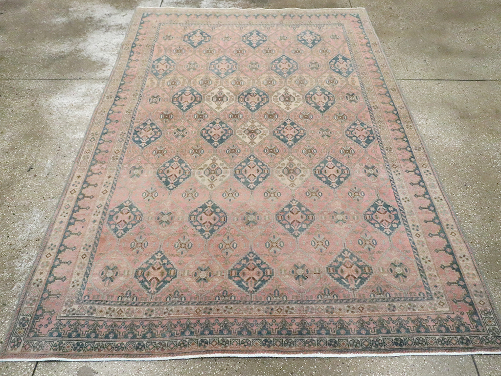 Vintage Persian Afshar Accent Rug, No.29900 - Gsblank