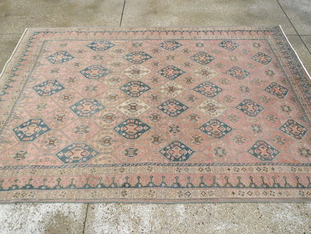 Vintage Persian Afshar Accent Rug, No.29900 - Gsblank