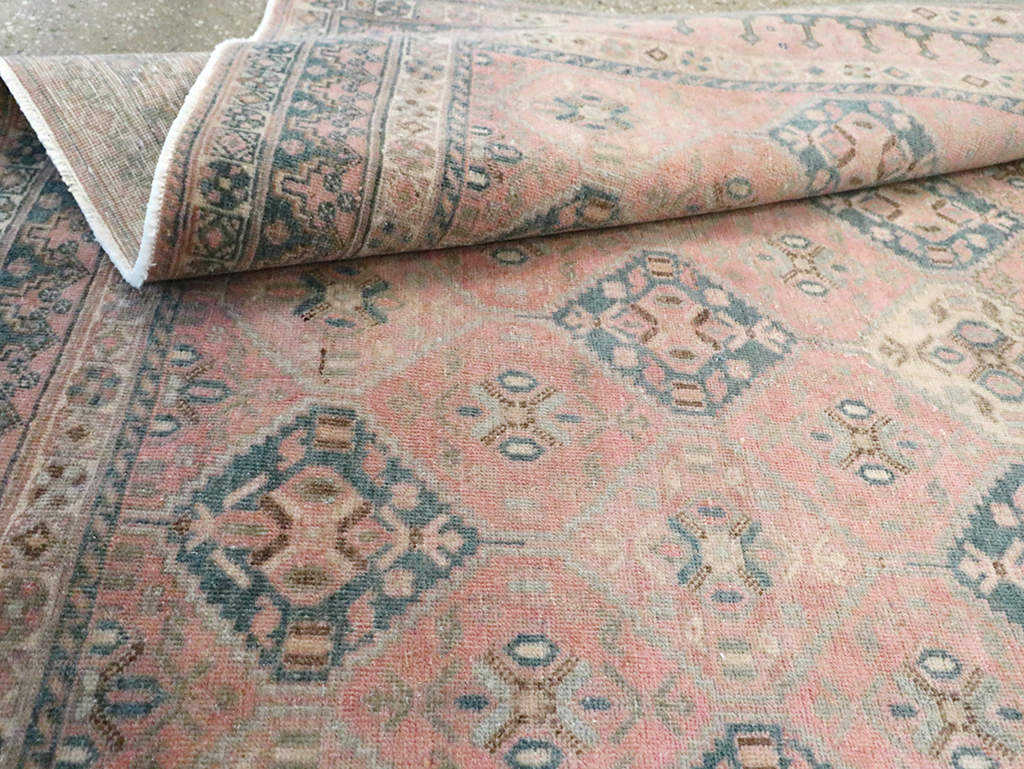 Vintage Persian Afshar Accent Rug, No.29900 - Gsblank