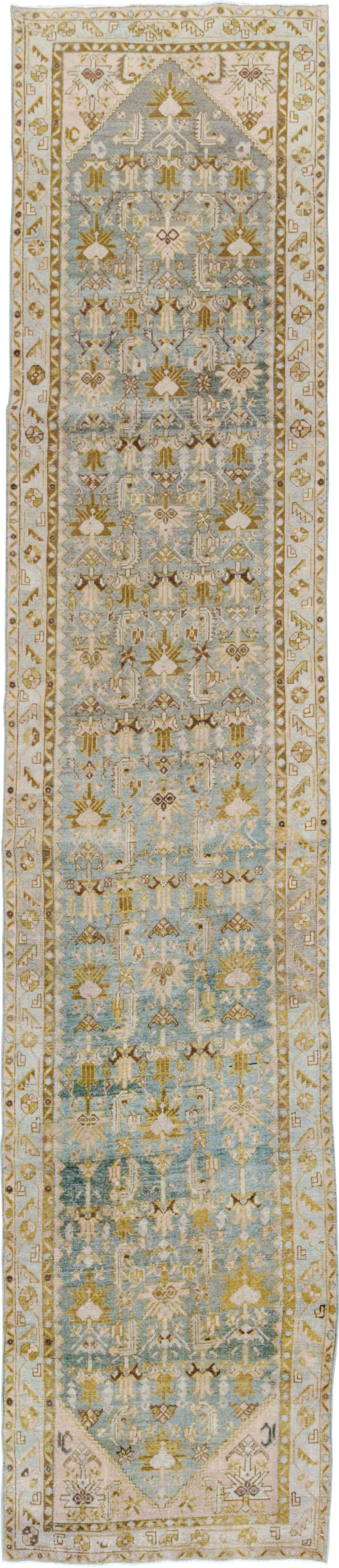 Antique Persian Malayer Long Runner, No.29901 - Gsblank