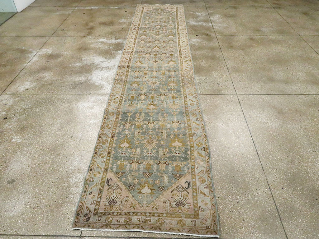 Antique Persian Malayer Long Runner, No.29901 - Gsblank
