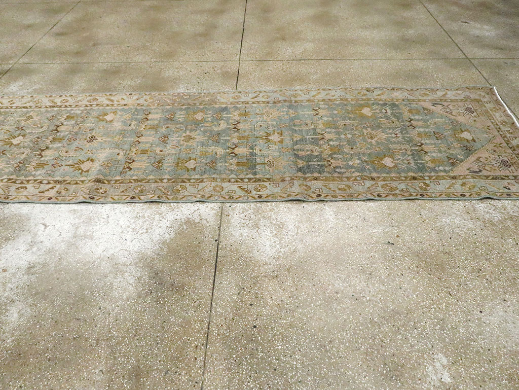 Antique Persian Malayer Long Runner, No.29901 - Gsblank