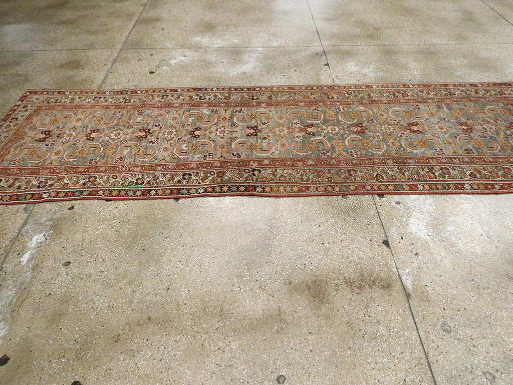 Antique Kurd Bidjar Runner, No.29902 - Gsblank