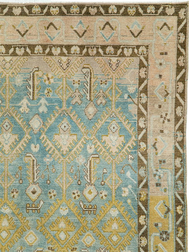 Vintage Persian Malayer Accent Rug, No.29904 - Gsblank