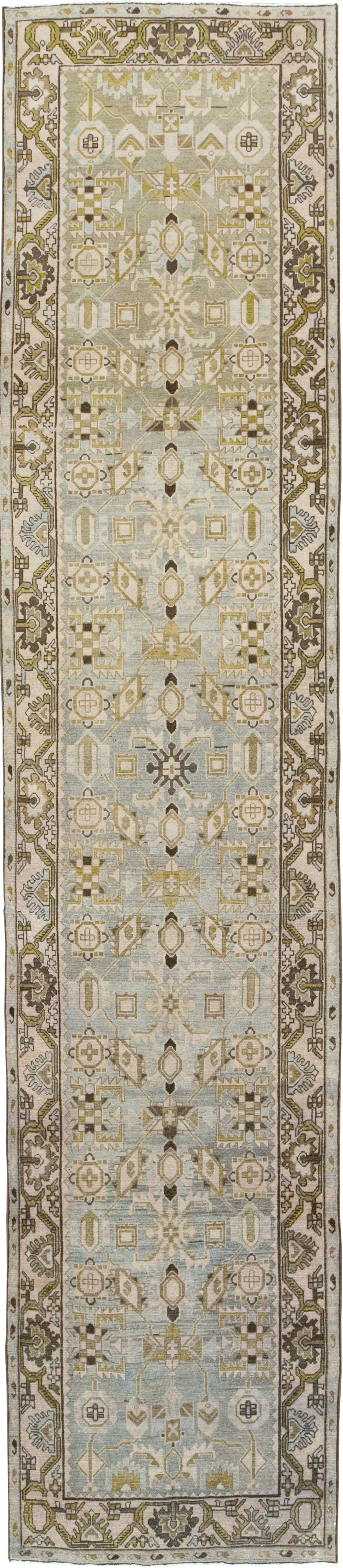 Vintage Persian Malayer Long Runner, No.29908 - Gsblank