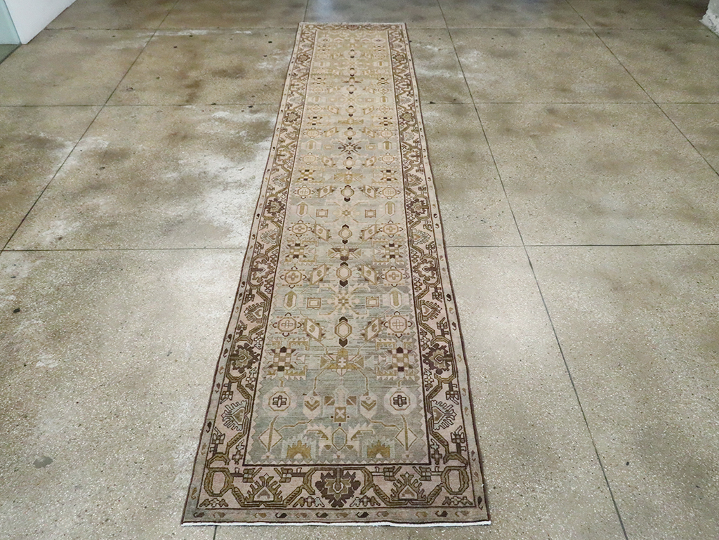 Vintage Persian Malayer Long Runner, No.29908 - Gsblank