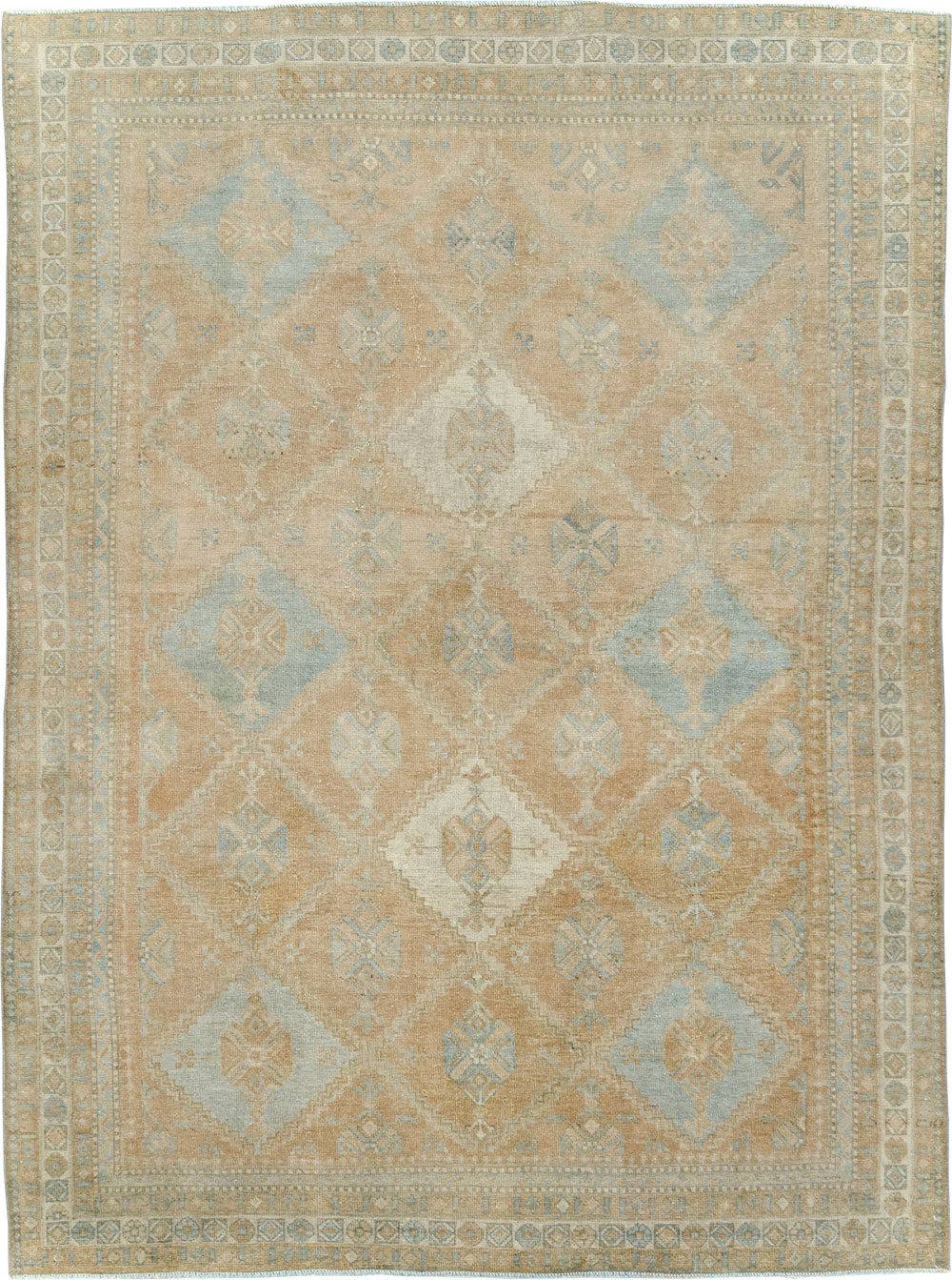 Vintage Persian Afshar Accent Rug, No.29916 - Gsblank