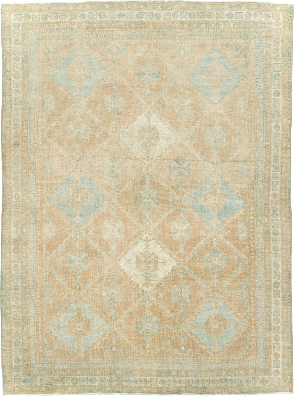 Vintage Persian Afshar Accent Rug, No.29916 - Gsblank