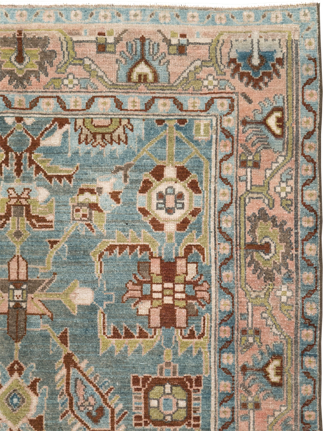 Vintage Persian Malayer Accent Rug, No.29917 - Gsblank
